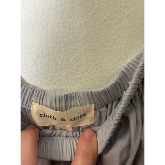Cloth & Stone Gray Off the Shoulder Mini Dress Sz XS - Picture 2 of 3